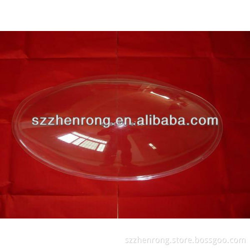 round shape thick vacuum formed PETG clear cover